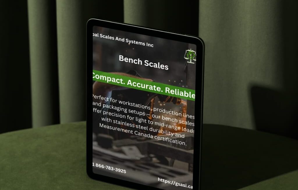 A promotional poster created for GSASI, a trusted brand in weighing solutions. The design highlights the brand’s premium range of scales with a clean, professional layout that enhances visibility and communicates reliability.