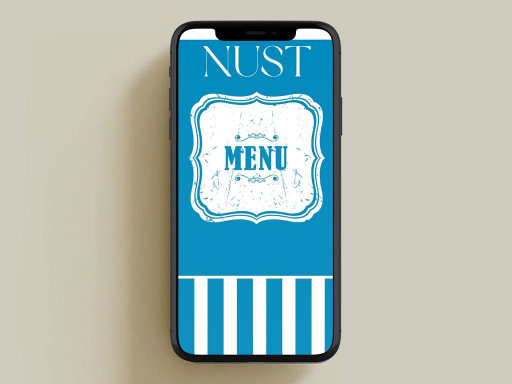 Haus of Leen designed a clean and structured menu for NUST University, combining modern aesthetics with practical usability to enhance the student and visitor experience.