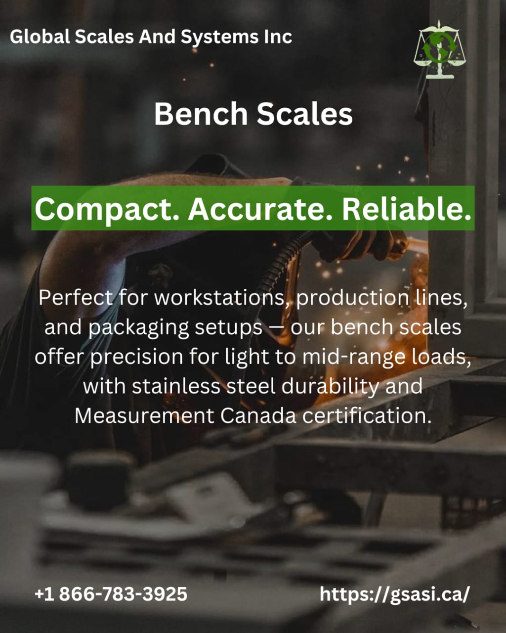 A promotional poster created for GSASI, a trusted brand in weighing solutions. The design highlights the brand’s premium range of scales with a clean, professional layout that enhances visibility and communicates reliability.